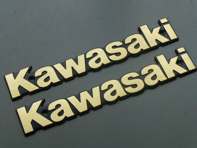 ネコポス Z1000R Z1000J Z1100R Z1100GP Z750GP カワサキ純正 タンクエンブレム 左右セット 新品拍卖