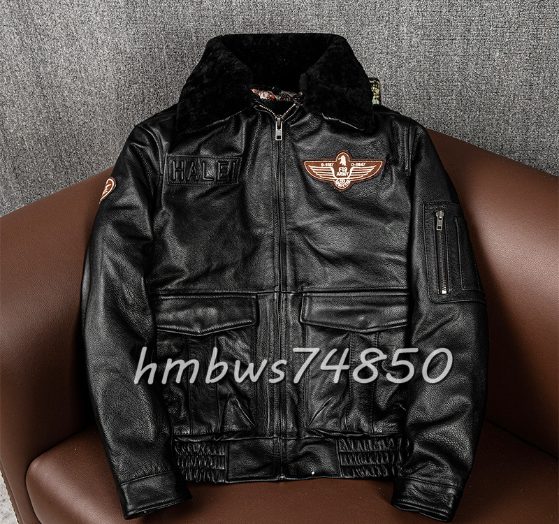 美品 メンズ 革ジャン 最上級 牛革 フライトジャケット レザージャケット 中綿 本革 ブルゾン ライダース S-5XLサイズ拍卖
