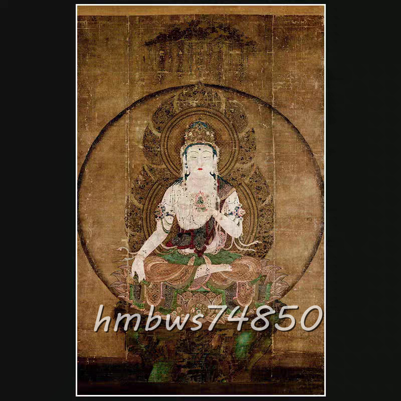 虚空蔵菩薩 大乗仏像 八大菩薩 摩訶薩 絹布 密教 護符開運 風水お守り 厄除け 装飾収蔵 仏画 未表装拍卖