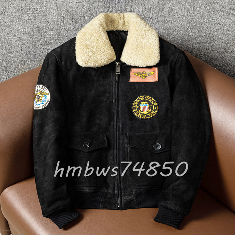 美品 メンズ 革ジャン フライトジャケット 最上級 牛革 レザージャケット ライダース ブルゾン 本革 中綿 S-6XLサイズ拍卖