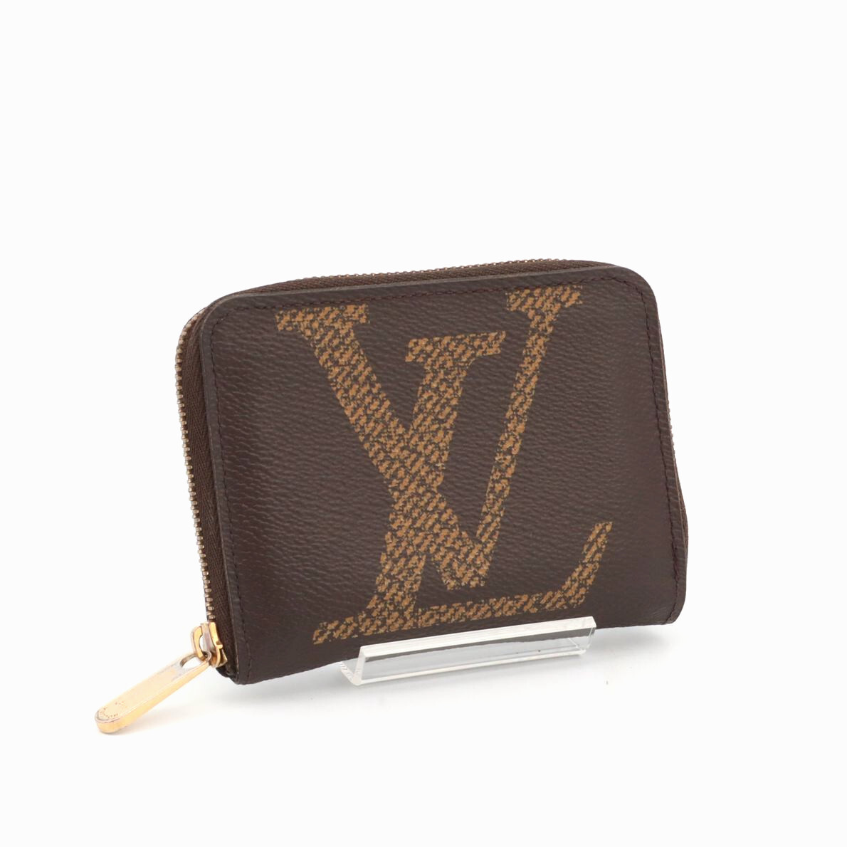 RFID ICチップ ルイヴィトン LOUIS VUITTON モノグラムジャイアント ジッピーコインパース 財布 コインケース 小銭入れ ブラウン M69354拍卖