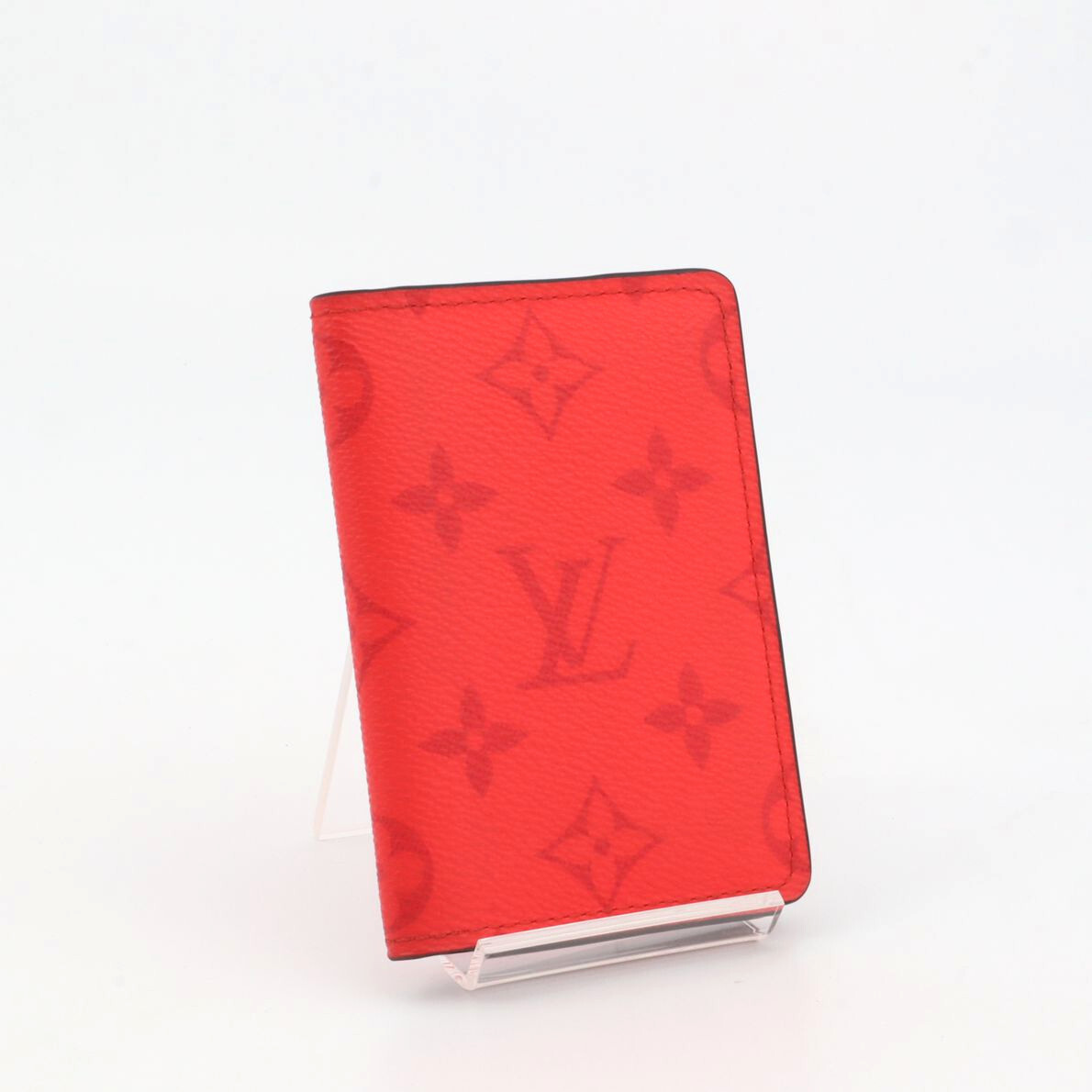 極美品 ルイヴィトン LOUIS VUITTON タイガラマ オーガナイザー ドゥ ポッシュ カードケース 名刺入れ ボルケーノオレンジ RFID M30437拍卖