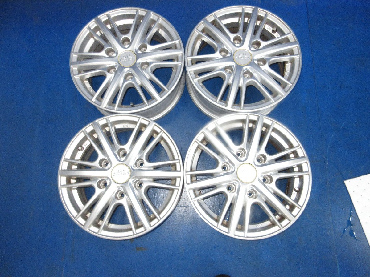 Granverd 15インチ アルミホイール 4本 15×6J +35 6穴 139.7 中古品 冬用 スタッドレス用に (K拍卖