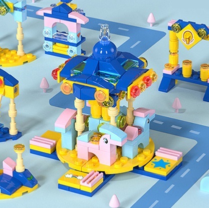 レゴ ブロック メリーゴーランド キット LEGO 互換品拍卖