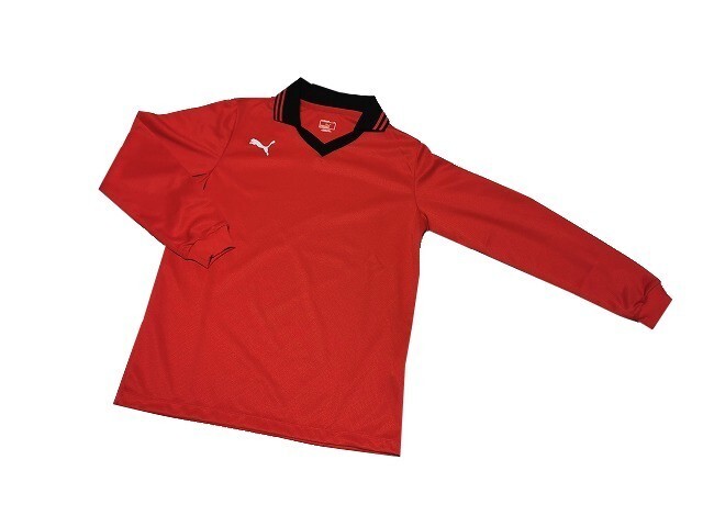 【新品 アウトレット品】 PUMA/プーマ 子供用 サッカー 長袖 ゲームシャツ 903302【150】赤◆ジュニア トップス フットサル スポーツ拍卖