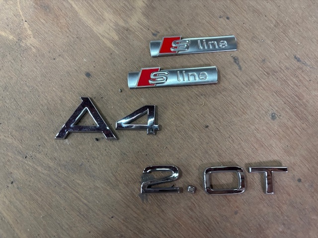 maMM★H24★アウディA4アバント★純正★エンブレムセット★2.0TFSI Sライン 8KCDN/audi/部品取り車拍卖