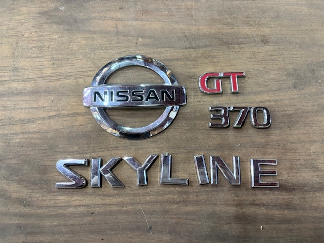 maMI★H21 スカイラインクーペ V36★純正 エンブレムセット/★370GT/SKYLINE/日産/NISSEN/部品取り車拍卖