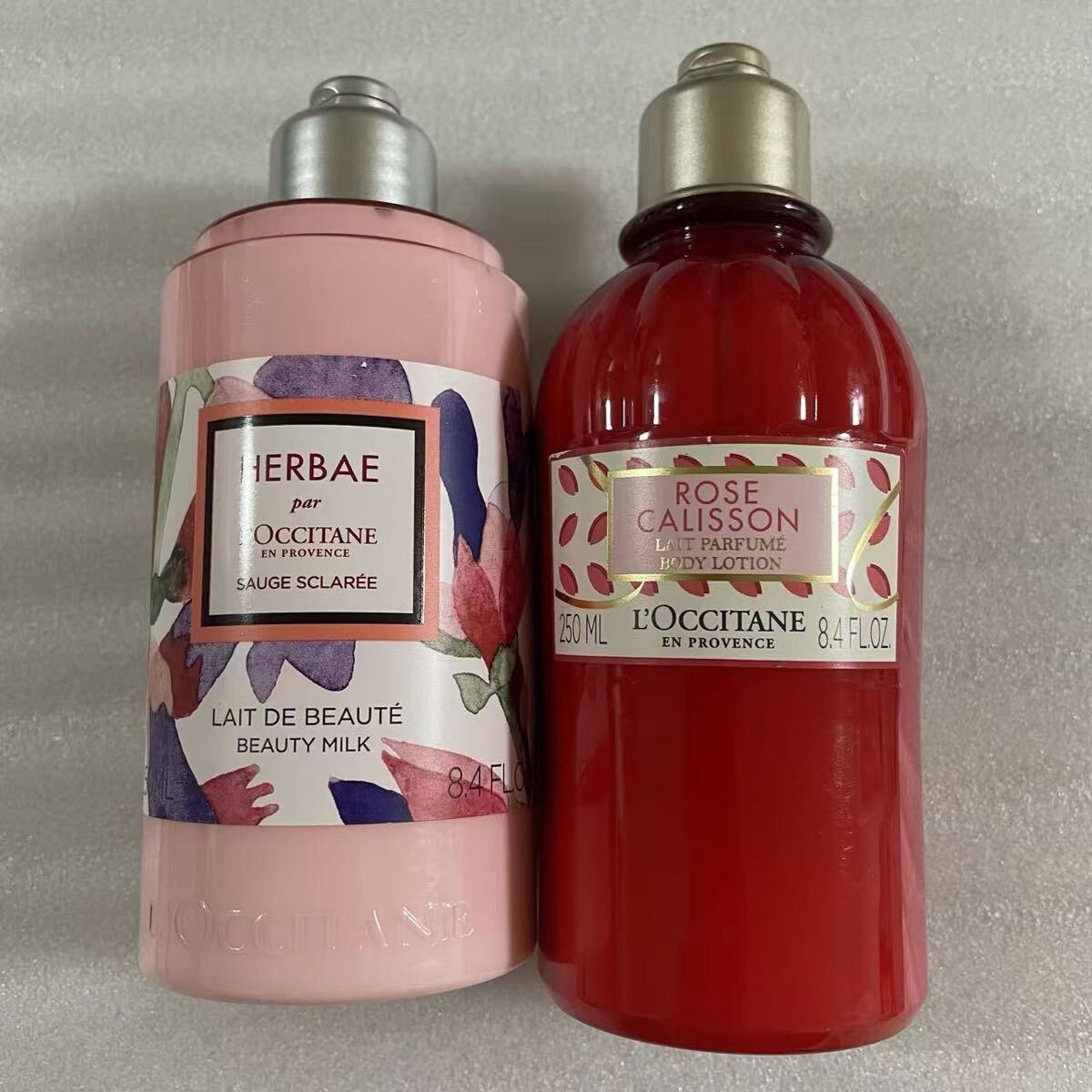 未使用 ロクシタン HBSボディミルク(限定) 、RCボディミルク 各250ml拍卖