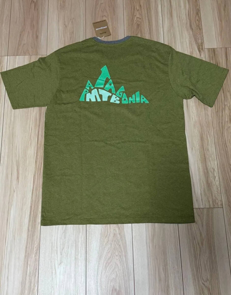 【新品】Patagonia パタゴニア Berm Logo レスポンシビリティー Tシャツ Graze Green Sサイズ 日本未入荷モデル拍卖
