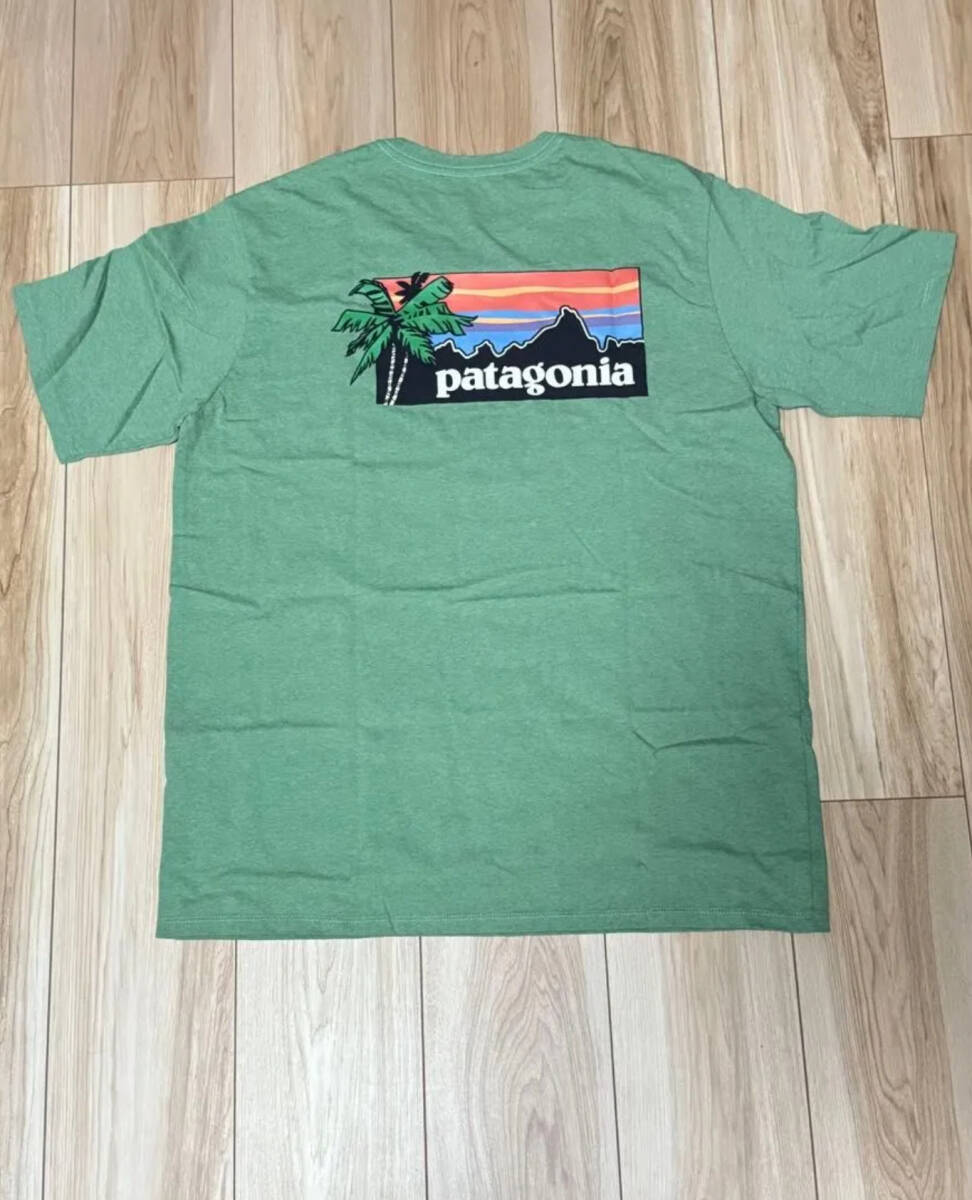 【新品】Patagonia パタゴニア Island logo レスポンシビリティー Tシャツ Ellwood Green Mサイズ ハワイ限定モデル拍卖