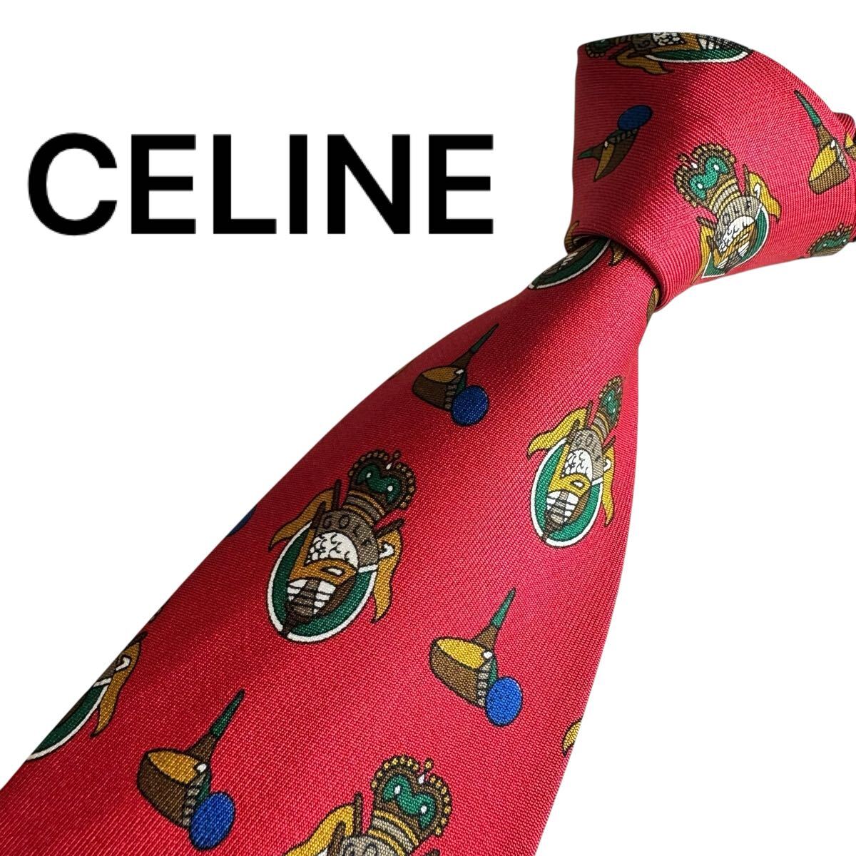 極美品★ CELINE セリーヌ ネクタイ スーツ ビジネス 成人式 2524拍卖