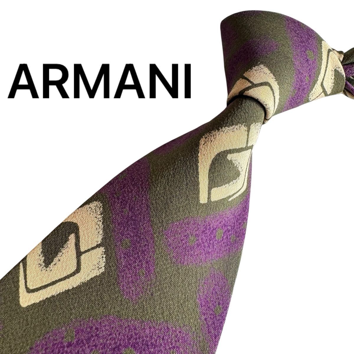 極美品★ ARMANI アルマーニ ネクタイ スーツ ビジネス 成人式 2530拍卖