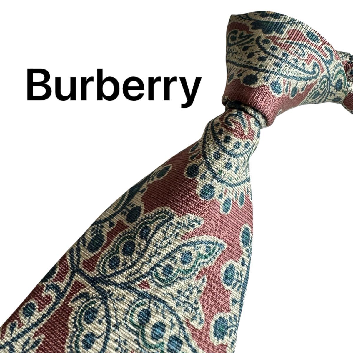 極美品★ Burberry バーバリー ネクタイ スーツ ビジネス 成人式 2546拍卖