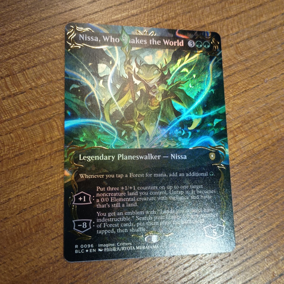 世界を揺るがす者、ニッサ 1枚 foil レイズド拍卖