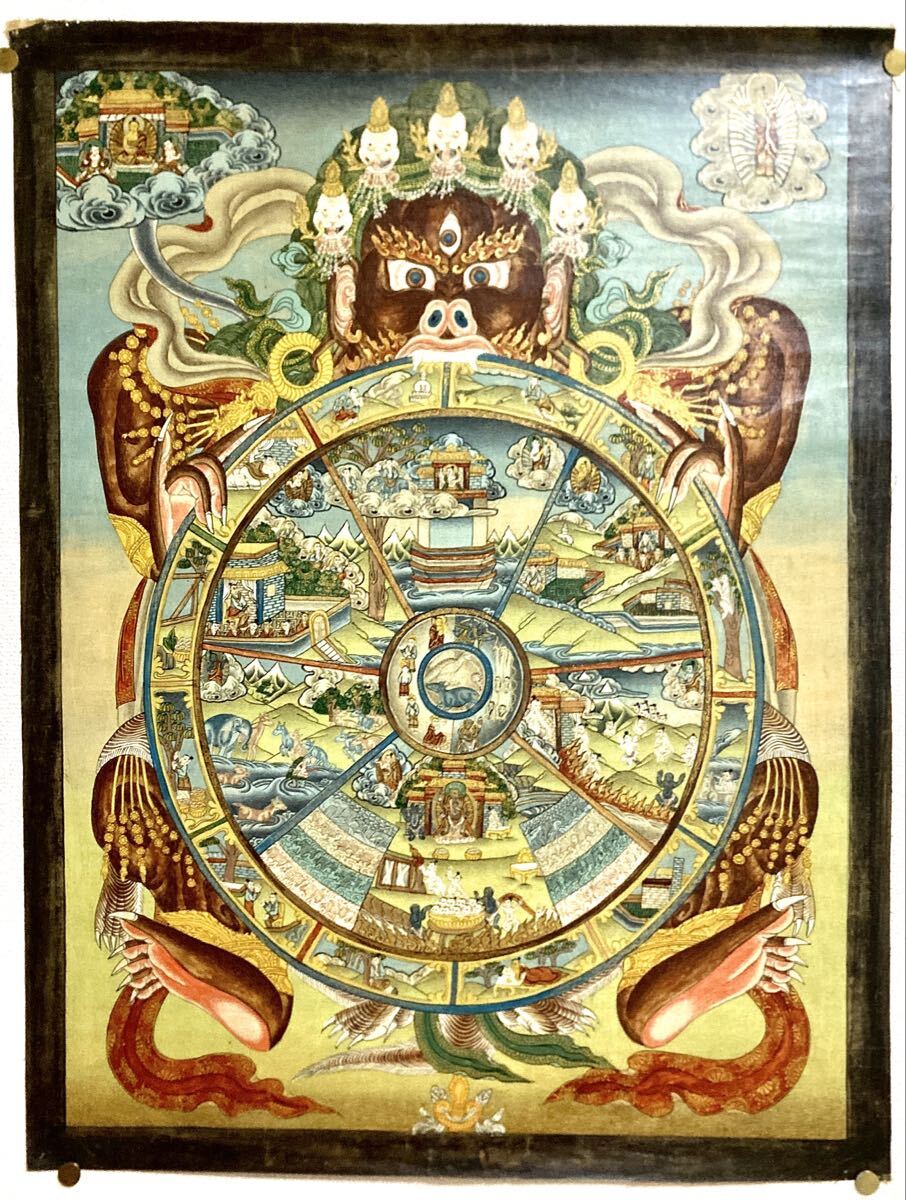 チベット 曼荼羅 マンダラ カーラチャクラ 仏画 仏教 仏具 密教(3)拍卖