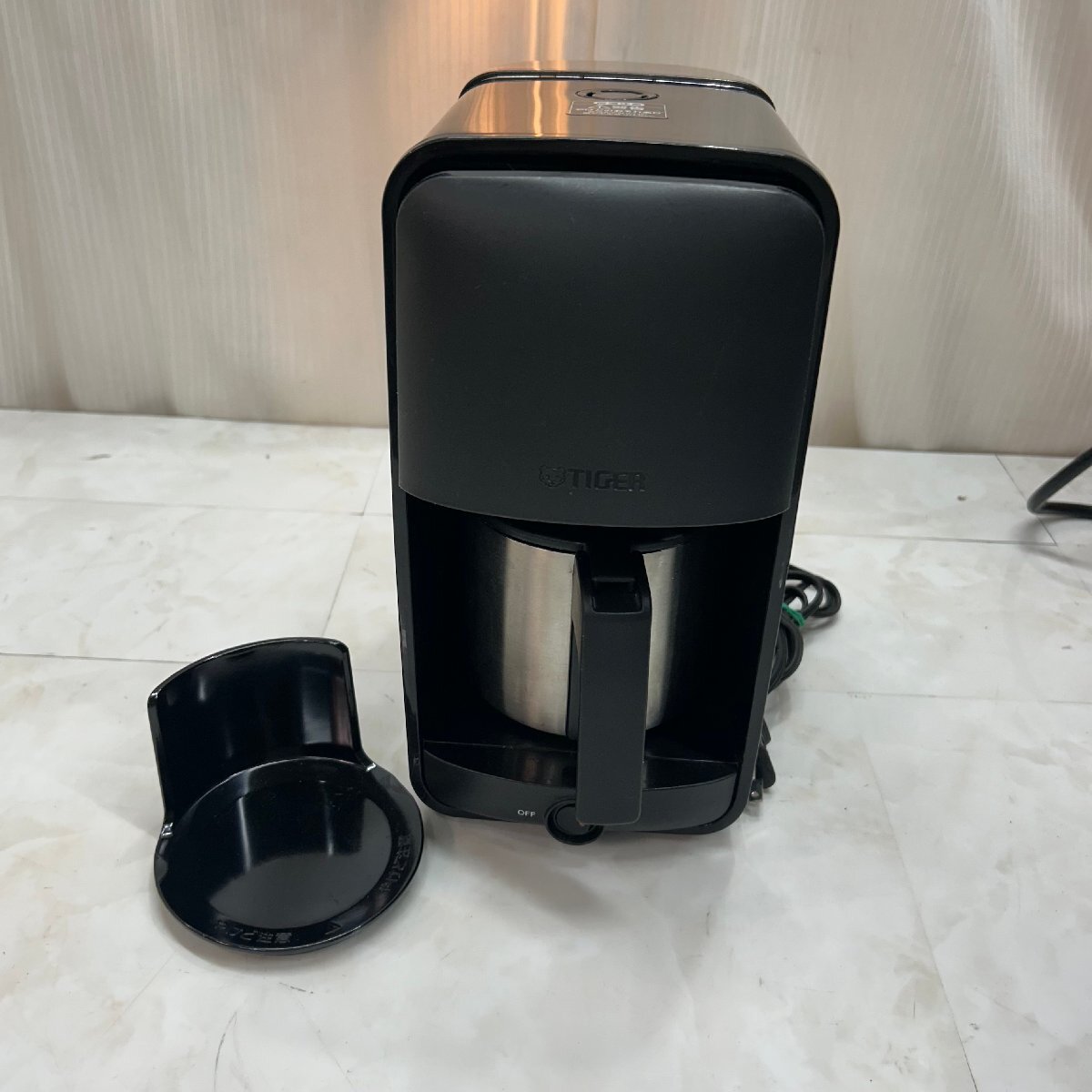 &M& 【通電確認済】 TIGER タイガー コーヒーメーカー ADC-N060 2024年製 魔法瓶 ドリップ式 0.81L ブラック K &H-250928拍卖