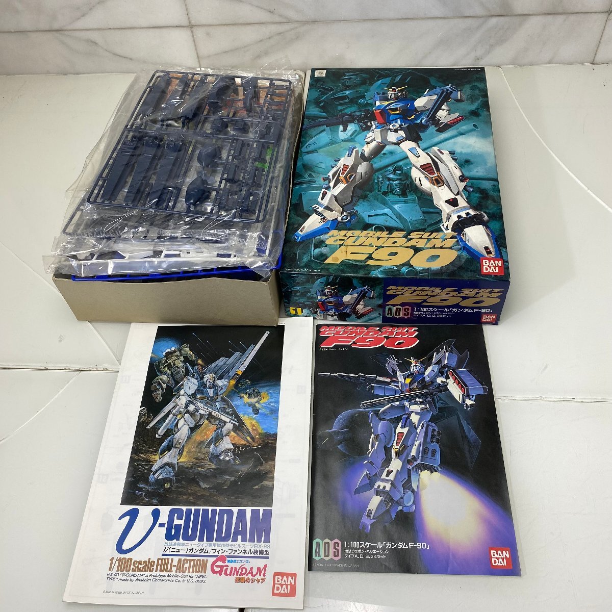 √M√ バンダイ BANDAI 1:100ガンダムF-90 増装ウェポン 3点セット 旧式 中古品 ガンダムプラモデル √230619拍卖