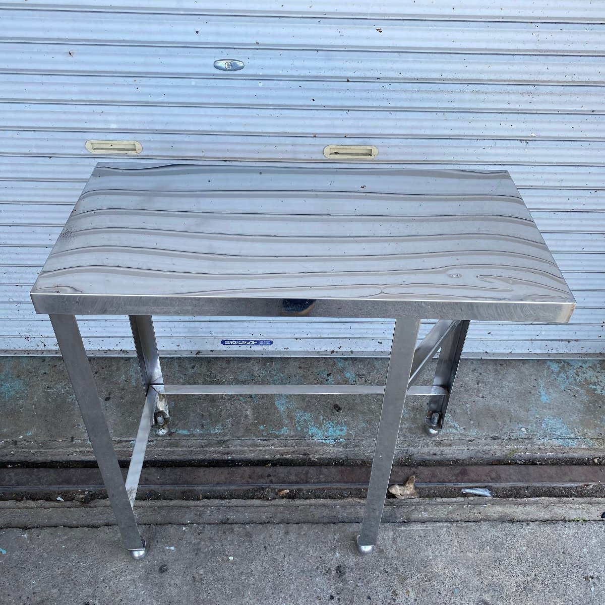 √OG√ ステンレス作業台 中古品 W800×D400×H810 作業台 厨房作業台 作業台 √Z-230624拍卖