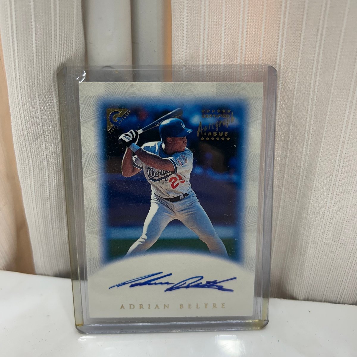 &M& エイドリアン・ベルトレ Adrian Beltre 直筆サイン カード ロサンゼルス・ドジャース コレクション 野球 ケース付き &H-250953拍卖