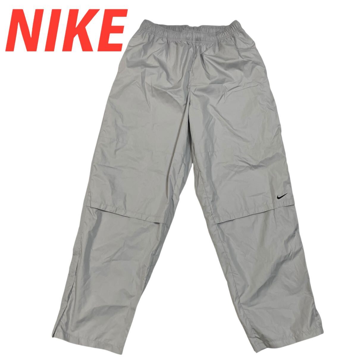 【未使用品】【人気XXLサイズ】NIKE /ナイキ メンズ ナイロンパンツ モモ裏メッシュ ウエストゴム グレー系 ゴルフにも O-2624拍卖