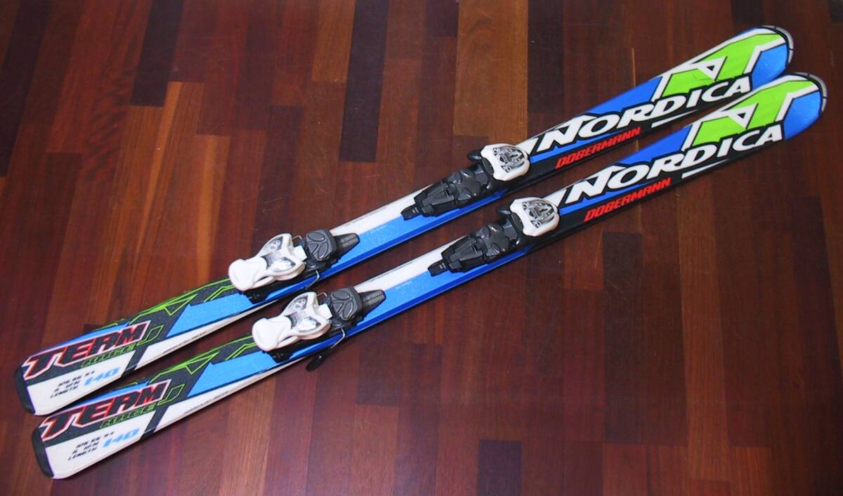 NORDICA ノルディカ TEAM RACE J カービングスキー 2点セット NORDICA 板140㎝+マーカー/MARKER 調整ビンディング 4.5 清掃済 美品拍卖