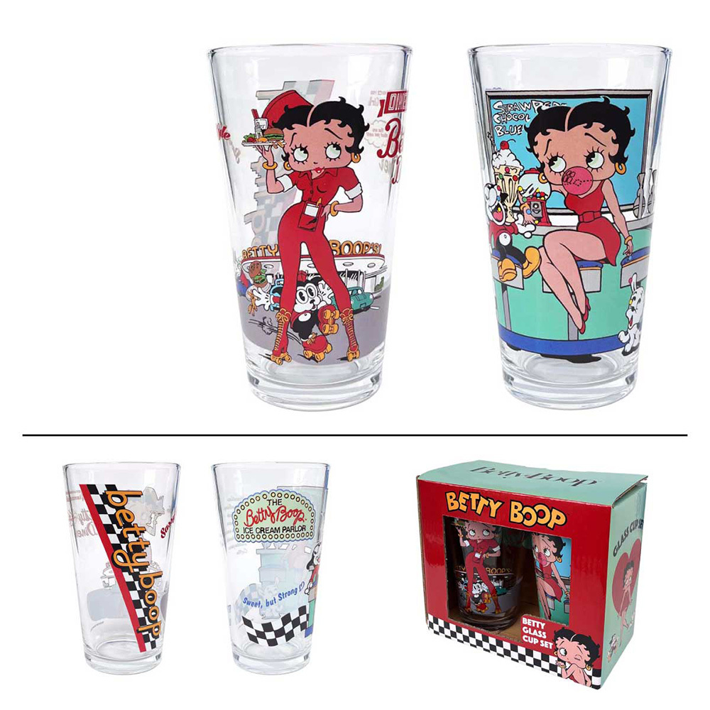 【キャラクター ペアグラスカップ】BETTY / キッチン コップ タンブラー ベティ アメリカン雑貨拍卖