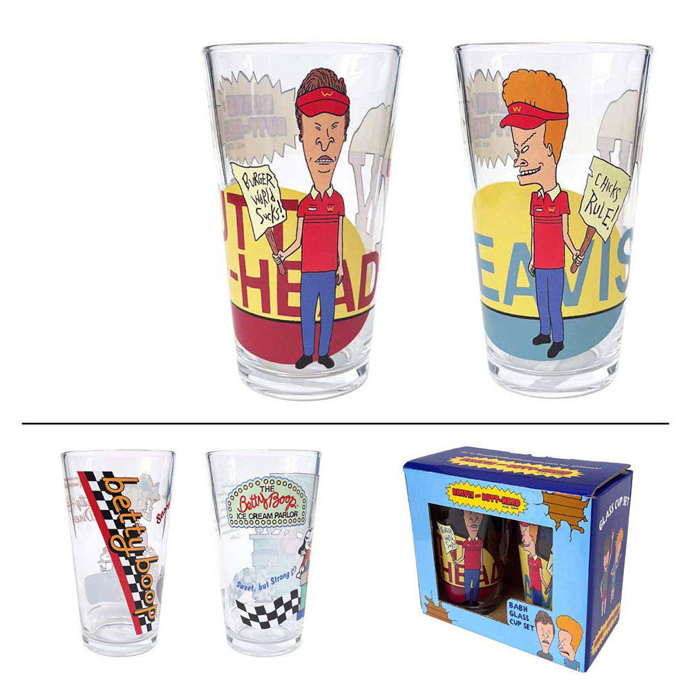 【キャラクター ペアグラスカップ】BEAVIS & BUTT-HEAD / ビーバス&バットヘッド キッチン コップ タンブラー アメリカン雑貨拍卖