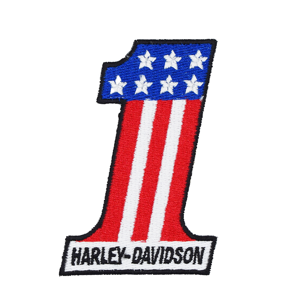 HARLEY DAVIDSON No1ロゴ ワッペン #329 レーシング 世田谷ベース アメリカ雑貨 アメリカン雑貨拍卖