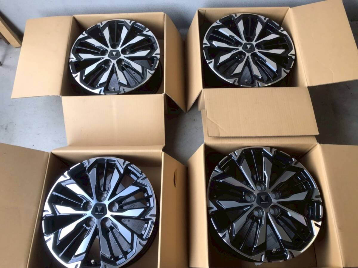 モデリスタ シエンタOP ブラックポリッシュ 15インチ 5.5J PCD100 5穴 ET40 ハブ径約59 4本  純正ナット付 YS127拍卖