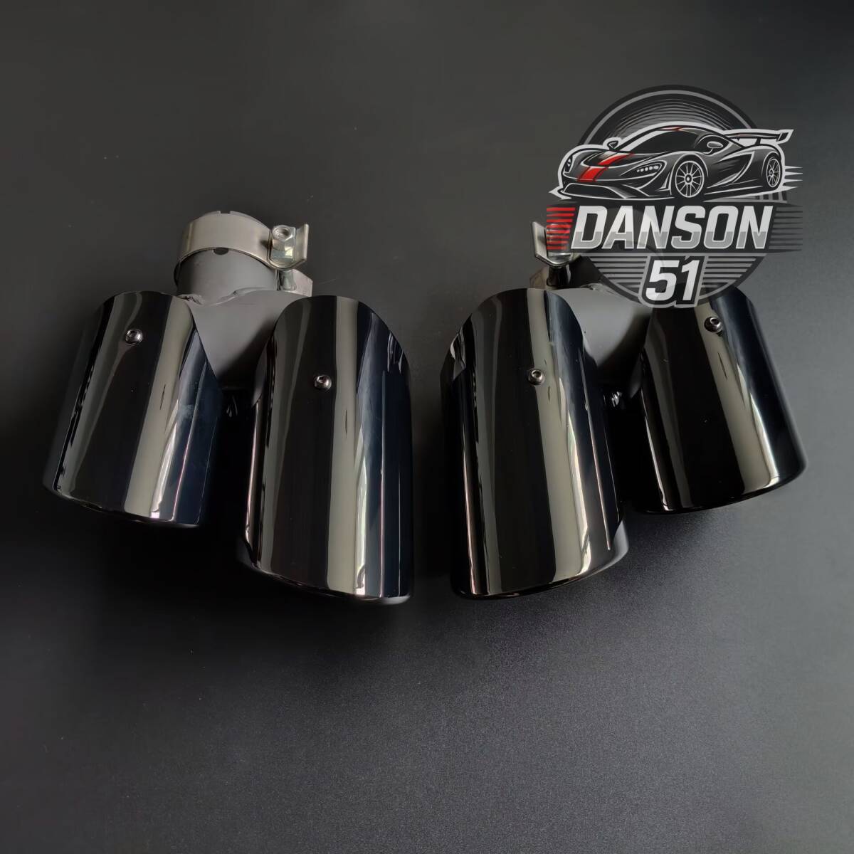 送料無料 304規格ステンレス製 ポルシェ マカン 2014~2017年式 2本出し マフラーカッター 左右セット拍卖