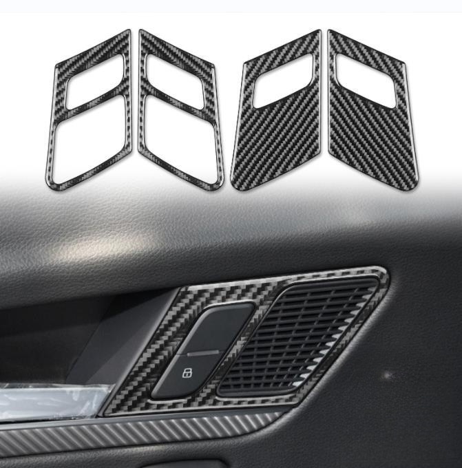 アウディ Q5 FY 2017年- ドア ロック ストライカー カバー 内装ステッカー拍卖