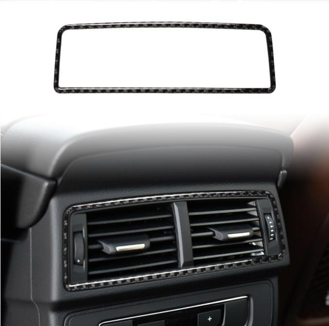 アウディ Q7 4M 2015年- 内装インテリアステッカー リア エアコン吹き出し口 トリムカバー カーボン柄拍卖