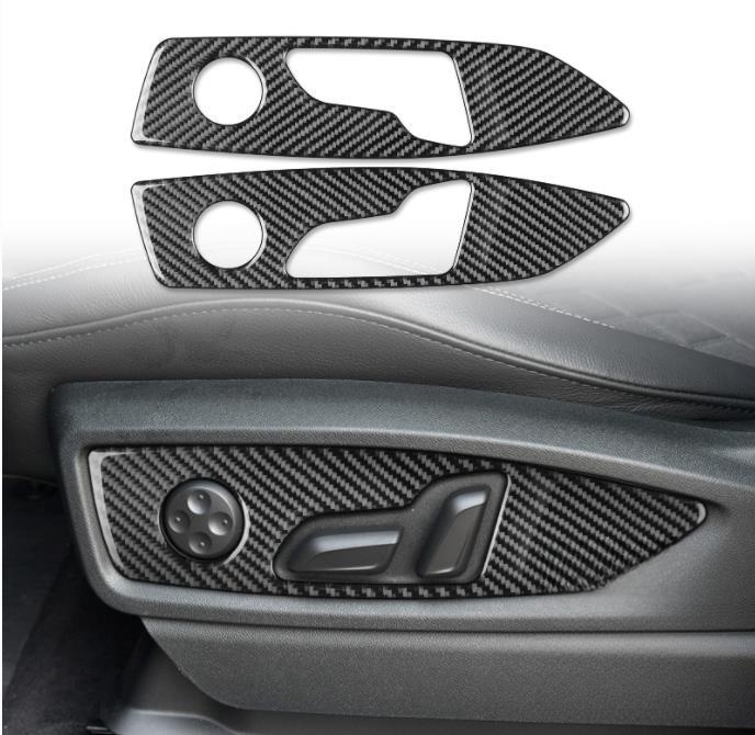 アウディ Q5 FY 2017年- インテリアシート 調整パネル 装飾保護カバー ステッカー拍卖