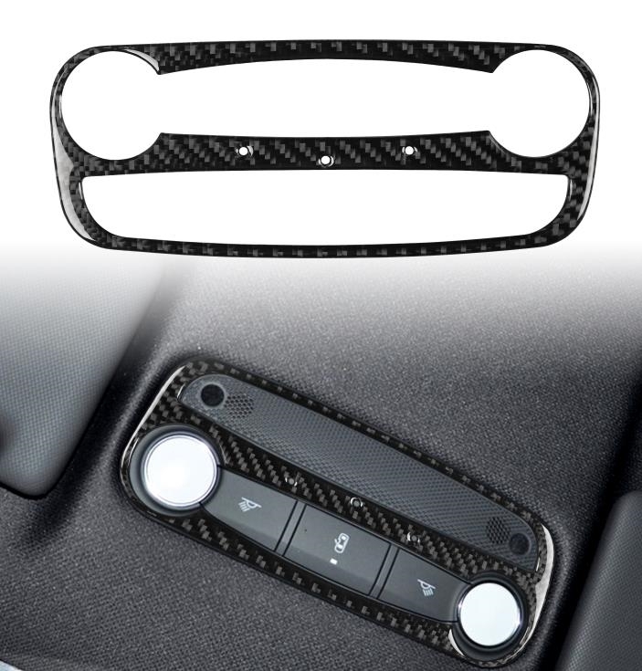 アウディ TT TTRS 8J 2006-2015年 内装インテリアステッカー 屋根 ルーム ランプ ドーム ライトカバー カーボン柄 拍卖