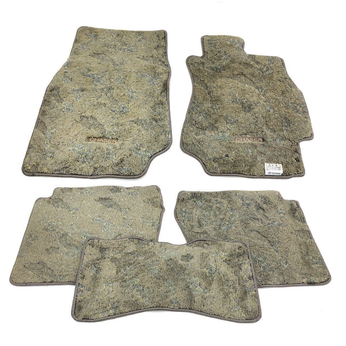 b管w240522-0214 100 チェイサー フロアマット フロント リア 左右 1台分セット カーペット マット 内装 (検 GX JZX 100 マーク 2 クレスタ拍卖