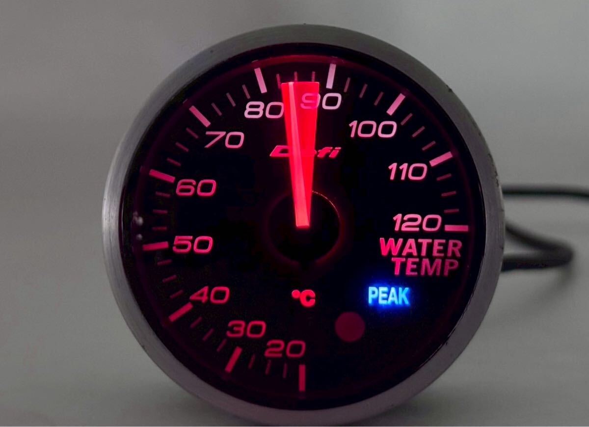 管w250942-02 Defi Water temp 水温メーターリンク式通電確認済 本体のみ 60パイ デフィ 水温計(6)拍卖