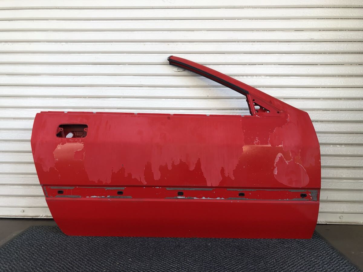 管L250724-01157 FC3S FC3C RX-7 ドア パネル 右 運転席 外装 赤 SQ レッド (検 RX7 サバンナ アンフィニ 13B カブリオレ ロータリー(18k) 拍卖