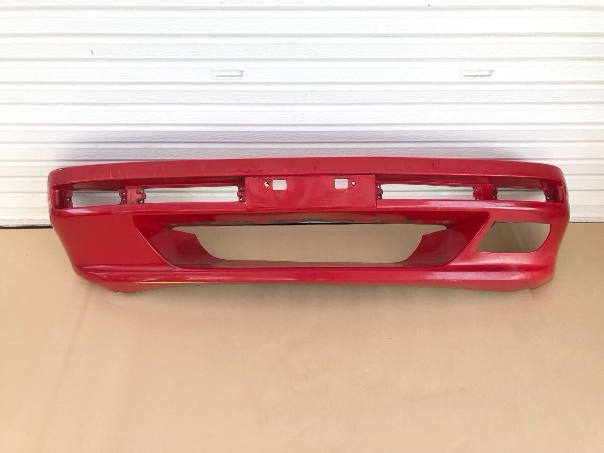 a管w240801-0102 S13 シルビア フロント バンパー レッド 赤 外装 PS13 (検 180SX RPS13 S14 S15 (10k)拍卖