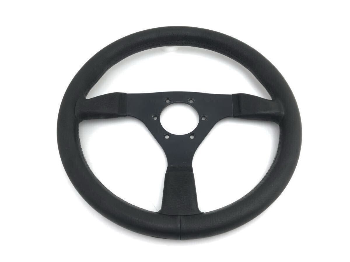 b管w240340-12 SELM セルム ステアリング ハンドル ホイール 35パイ 約35cm 汎用 黒 ブラック 内装(10)拍卖