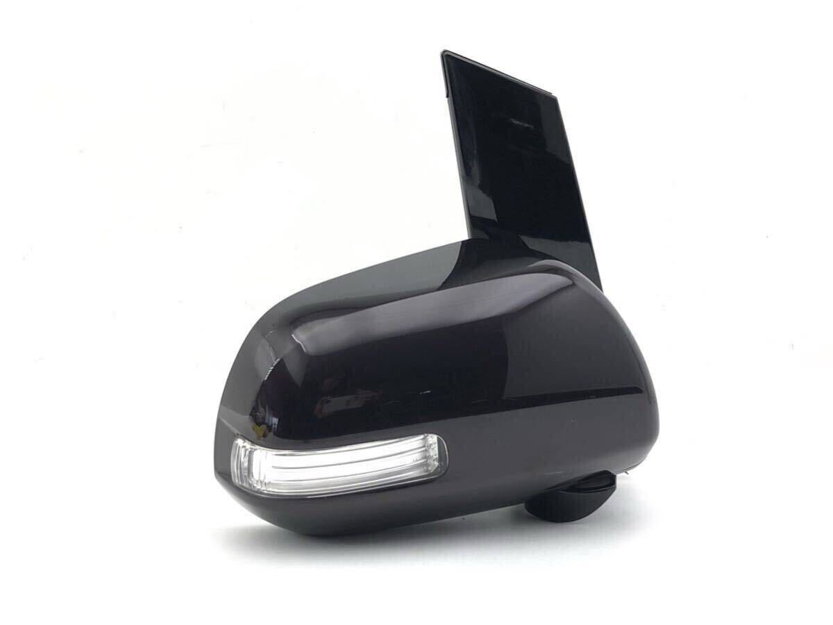 c管w240227-0104 20 25 ヴェルファイア ドアミラー ウインカー 右 運転席 側 7P 3R9 黒系 動作確認済 アルファード ANH20W GGH20W 25W (10)拍卖