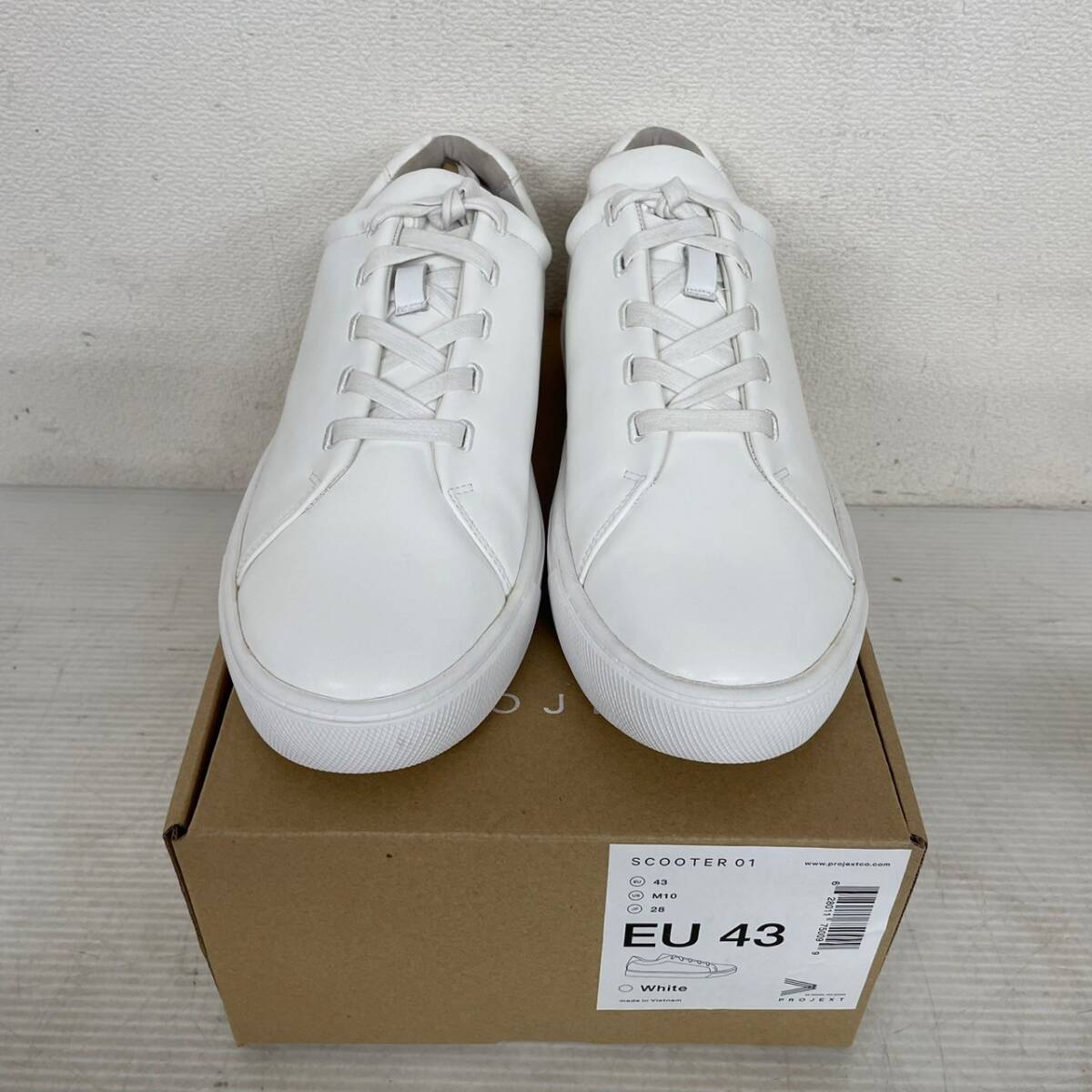 【新品未使用】PROJEXT プロジェクスト SCOOTER01 28cm ホワイト スニーカー キャンバススニーカー レア カナダ発 Y2159拍卖