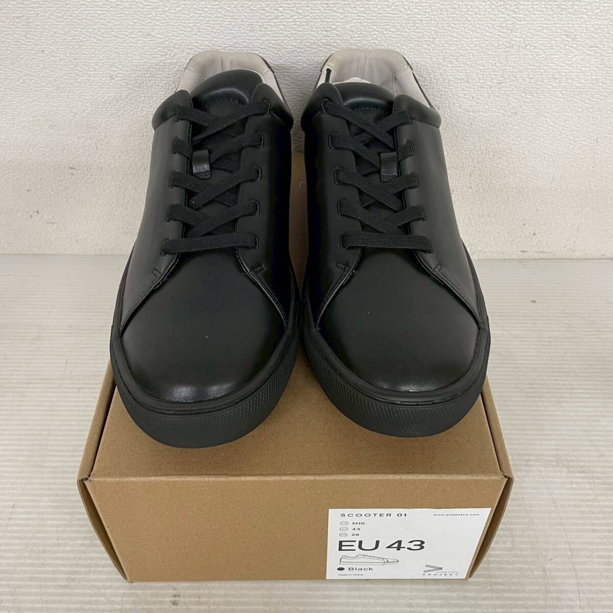 【新品未使用】PROJEXT プロジェクスト SCOOTER01 28cm ブラック スニーカー キャンバススニーカー レア カナダ発 Y2160拍卖