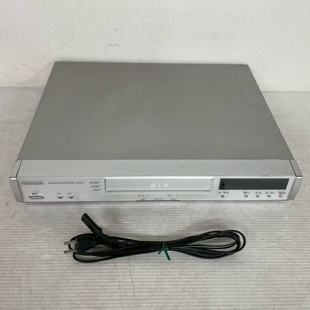TOSHIBA HDD&DVDビデオレコーダー RD-XS37 2005年製 通電確認済 ジャンク ビデオデッキ レトロ機器 DVD Y2231拍卖