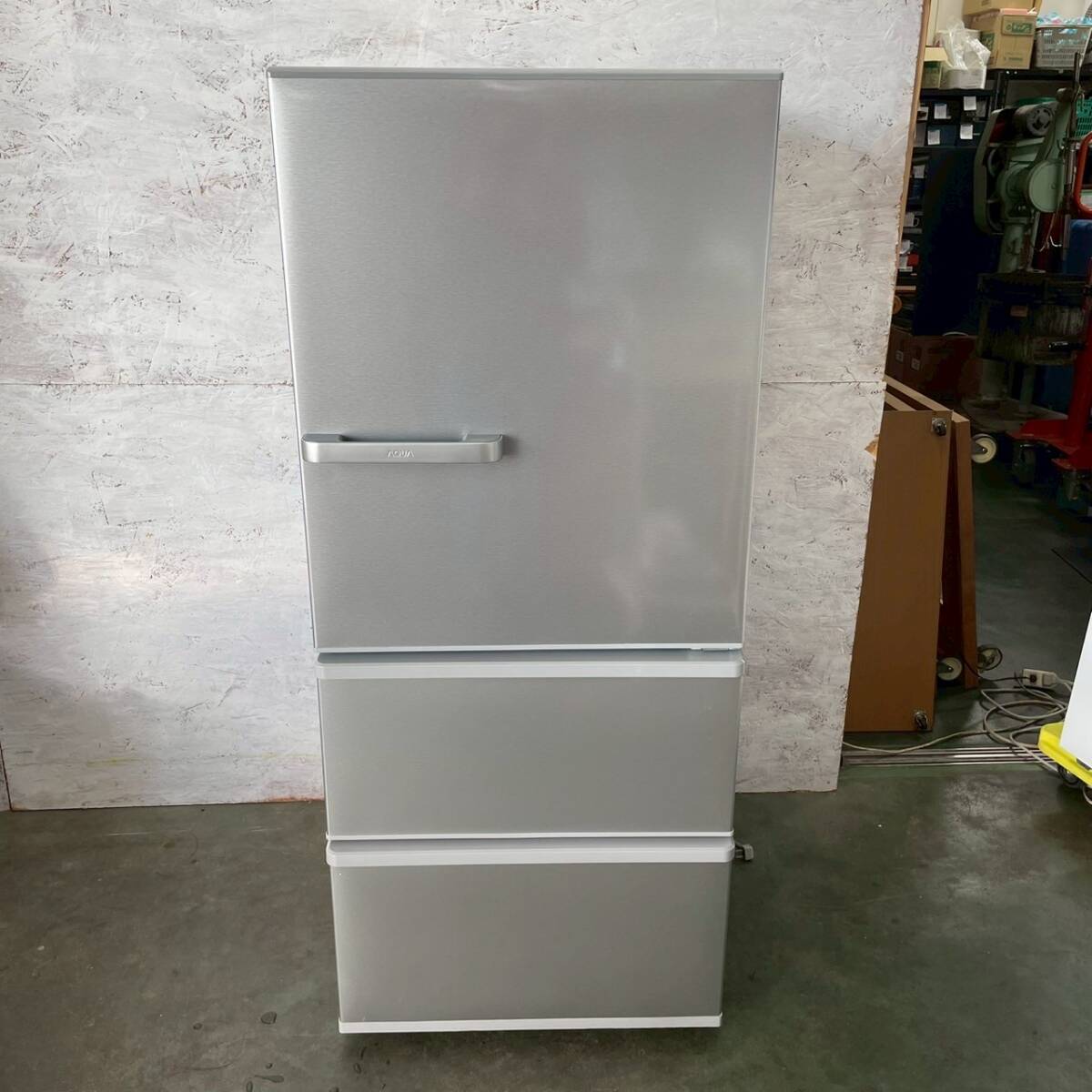 【AQUA】アクア ノンフロン冷凍冷蔵庫 AQR-27N(S) 272L 2023年製 動作確認済み 生活家電 3ドア 右開き A0517拍卖