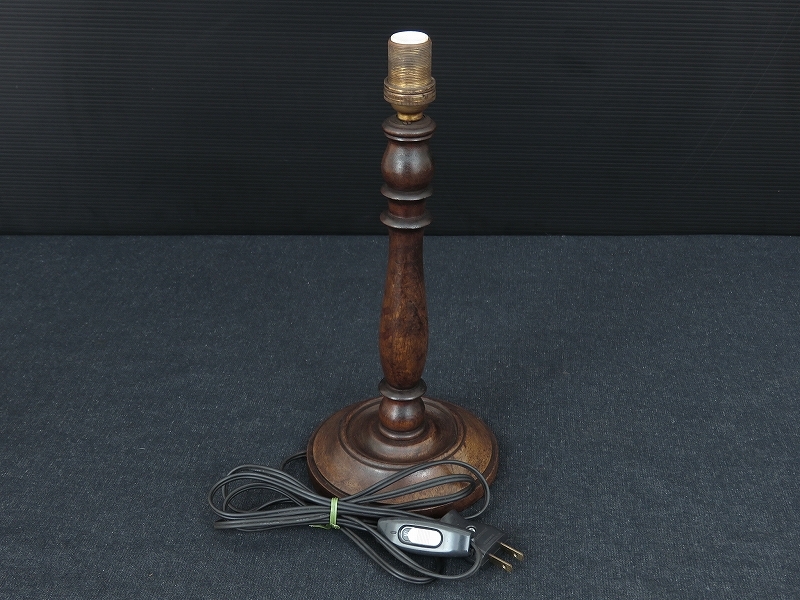 アンティークの木製卓上ランプスタンド/テーブルスタンド/照明器具/店舗什器/ディスプレイ/インテリア/室内装飾/イギリス/英国/AL-0268拍卖