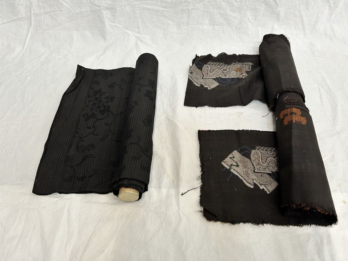 反物 ハギレ たんもの 2本 和服 和装 着物 浴衣 きもの リメイク 昭和レトロ ハギレ拍卖