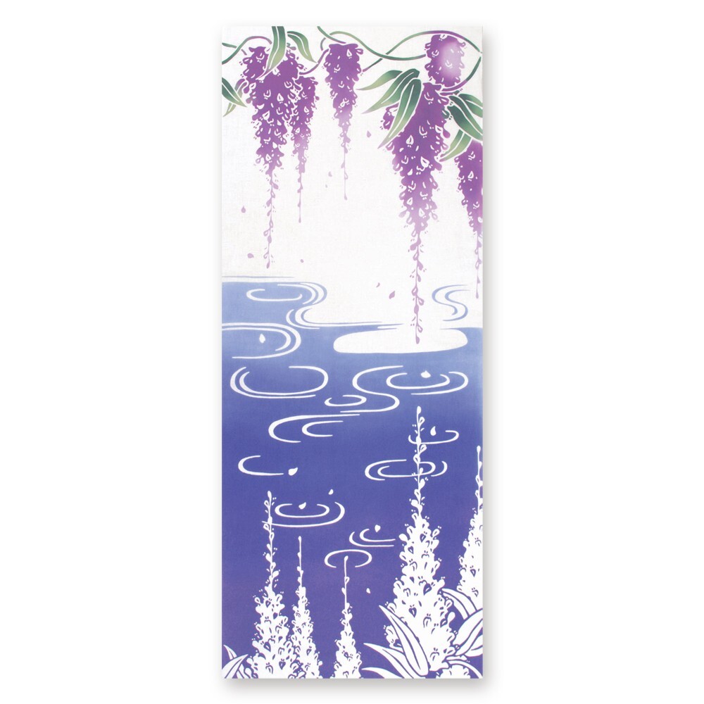 日本手ぬぐい 和柄 おしゃれ 藤鏡 春の花圃 kenema 春 注染 手拭い クリックポスト対応拍卖