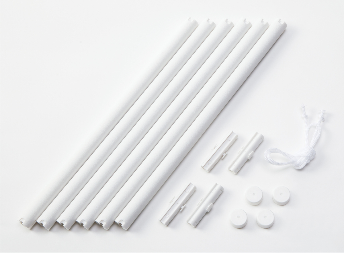 風呂敷 タペストリー棒 78cm スマート ふろしき 有職 二巾 ホワイト L クリックポスト対応拍卖