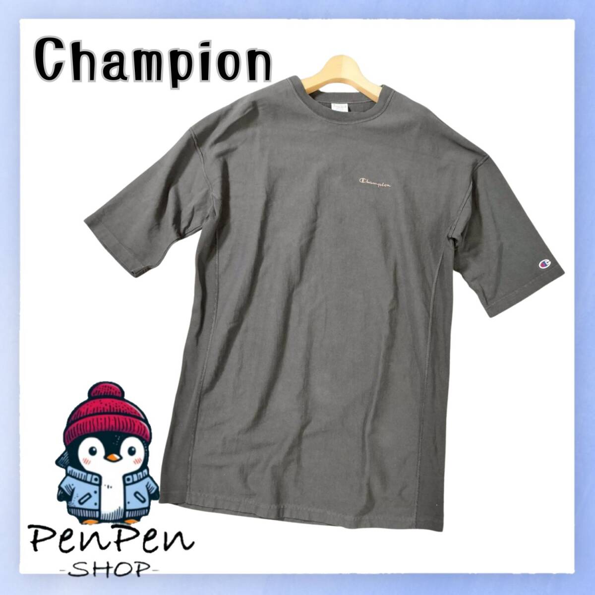 Champion チャンピオン REVERSE WEAVE リバースウィーブ レディース ワンピース ヘビーウェイト 刺繍ロゴ チャコール Mサイズ拍卖
