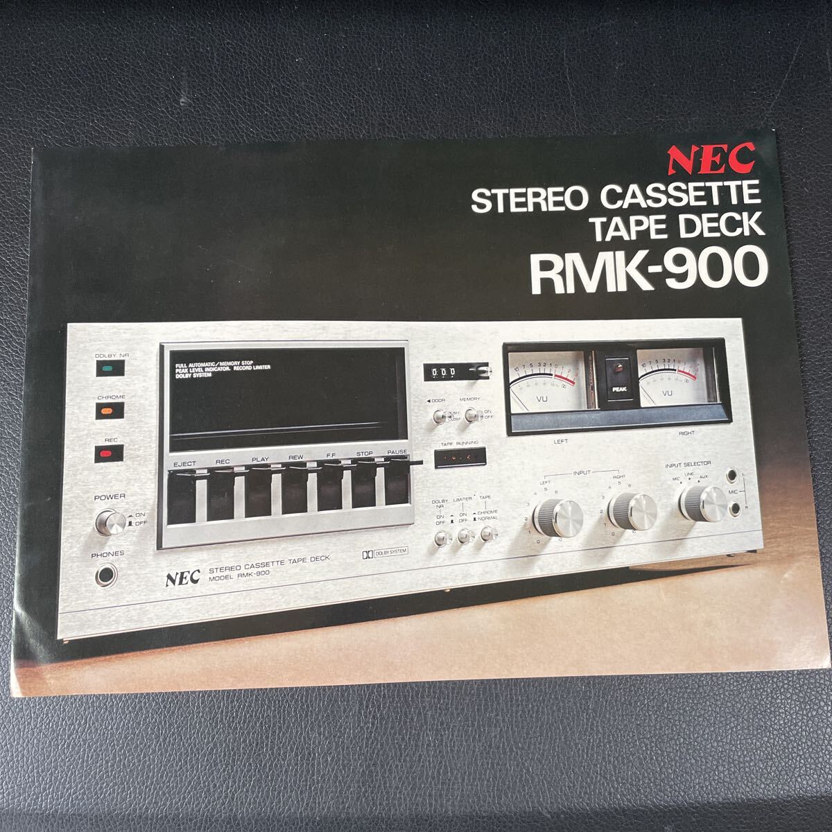 ■NEC ステレオ カセット テープ デッキ カタログ RMK-900 STERREO CASSETTE TAPE DECK■99拍卖